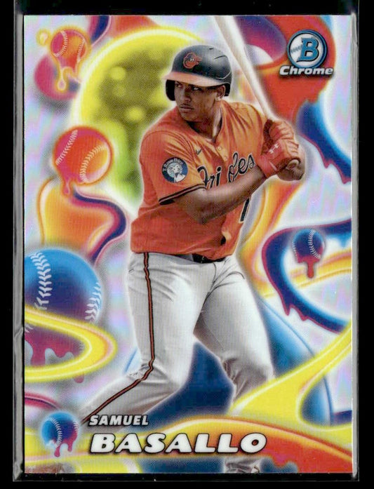 2025 Bowman Chrome #MM-12 Samuel Basallo Melt Mashers