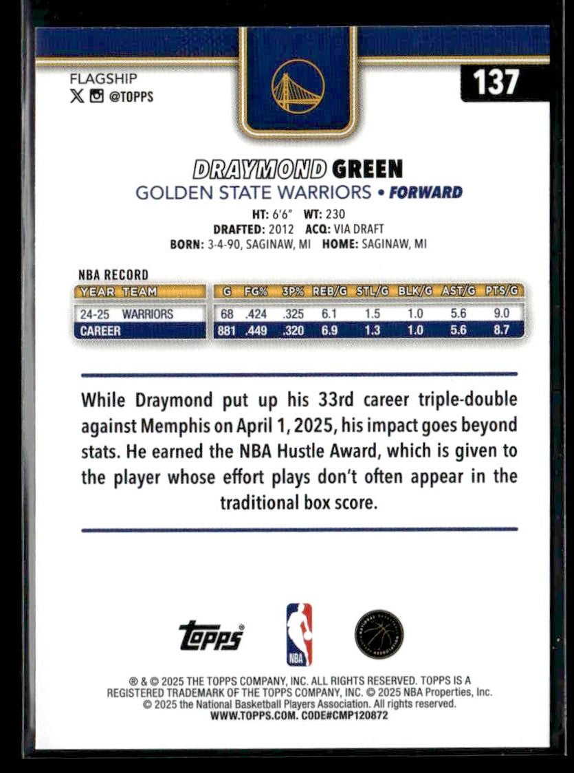 2025-26 Topps #137 Draymond Green