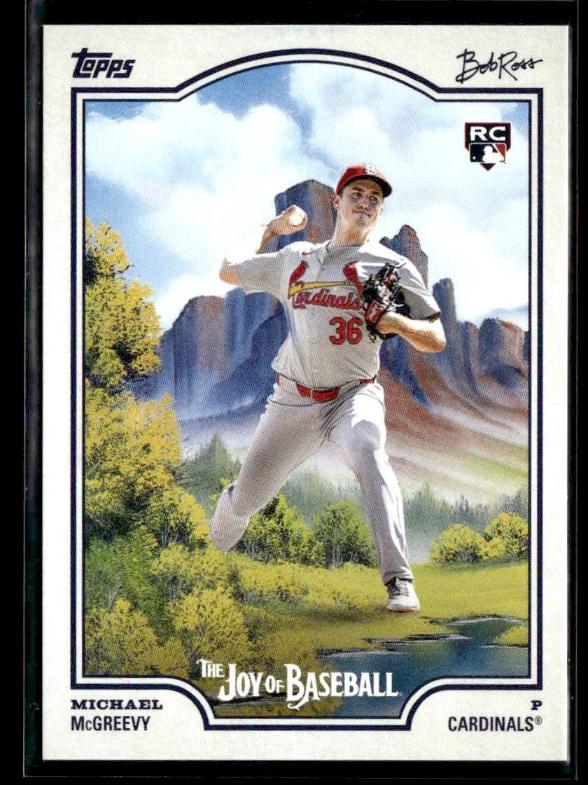 2025 Topps x Bob Ross: The Joy of Baseball #80 Michael McGreevy