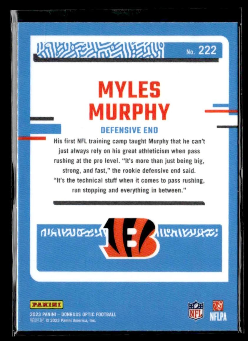 2023 Donruss Optic #222 Myles Murphy