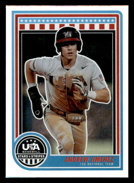 2025 Panini Stars and Stripes USA Baseball #91 Andrew Jimenez