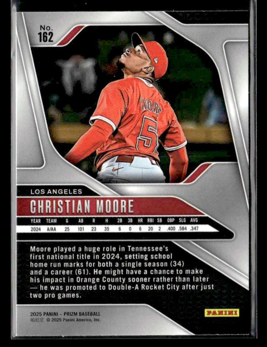 2025 Panini Prizm #162 Christian Moore