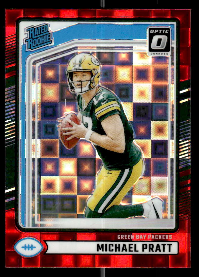 2024 Donruss #339 Michael Pratt Optic Rated Rookies Preview Red Pandora