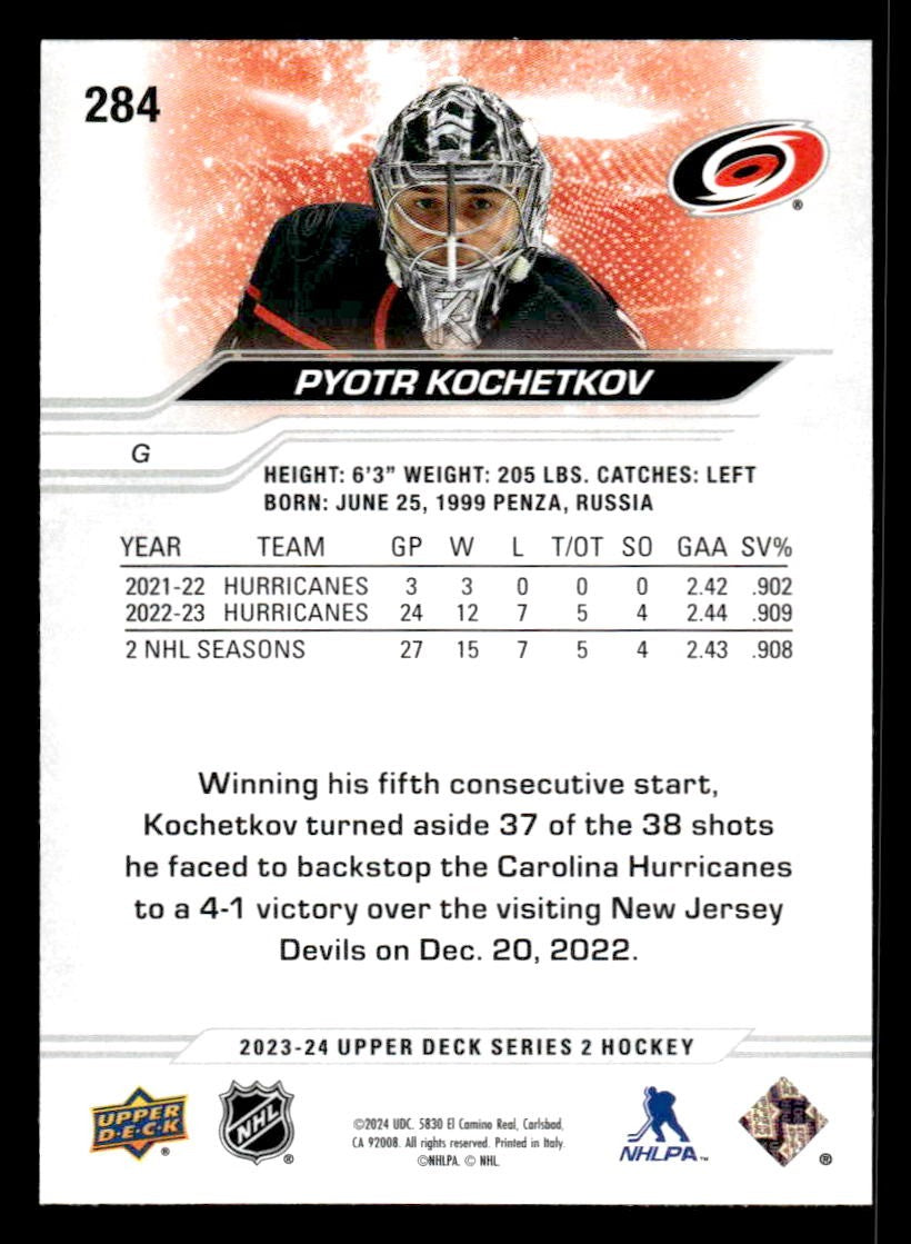 2023-24 Upper Deck #284 Pyotr Kochetkov