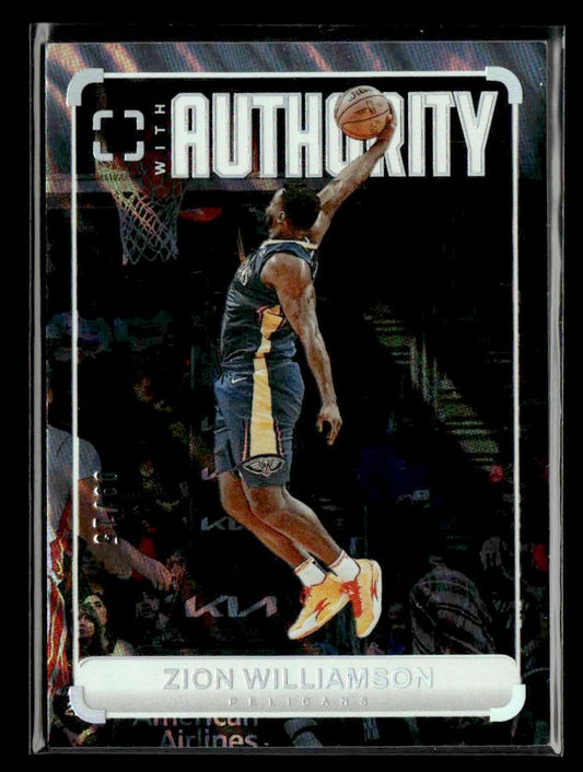 2024-25 Panini Photogenic #11 Zion Williamson With Authority Lava #/15