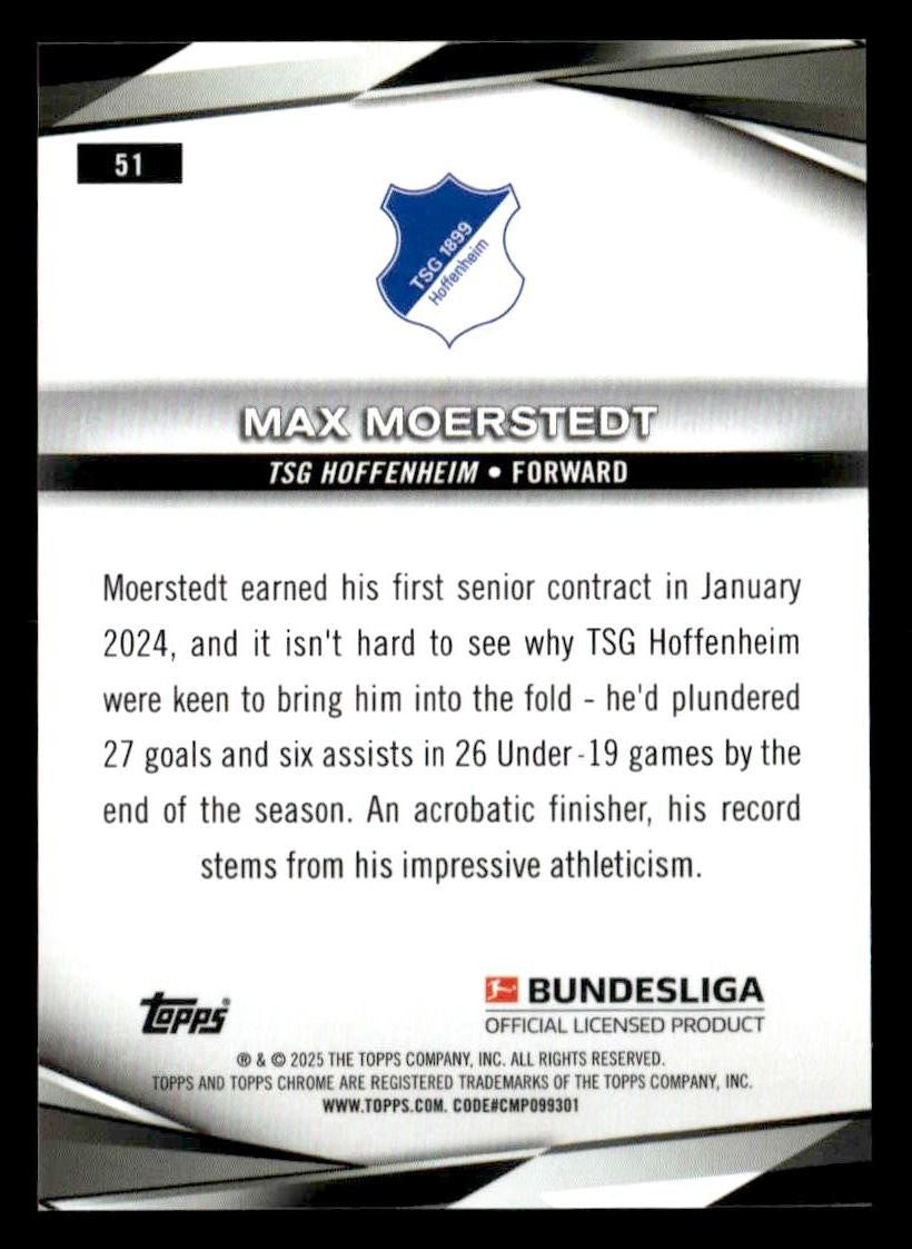 2025 Topps Chrome Bundesliga #51 Max Moerstedt