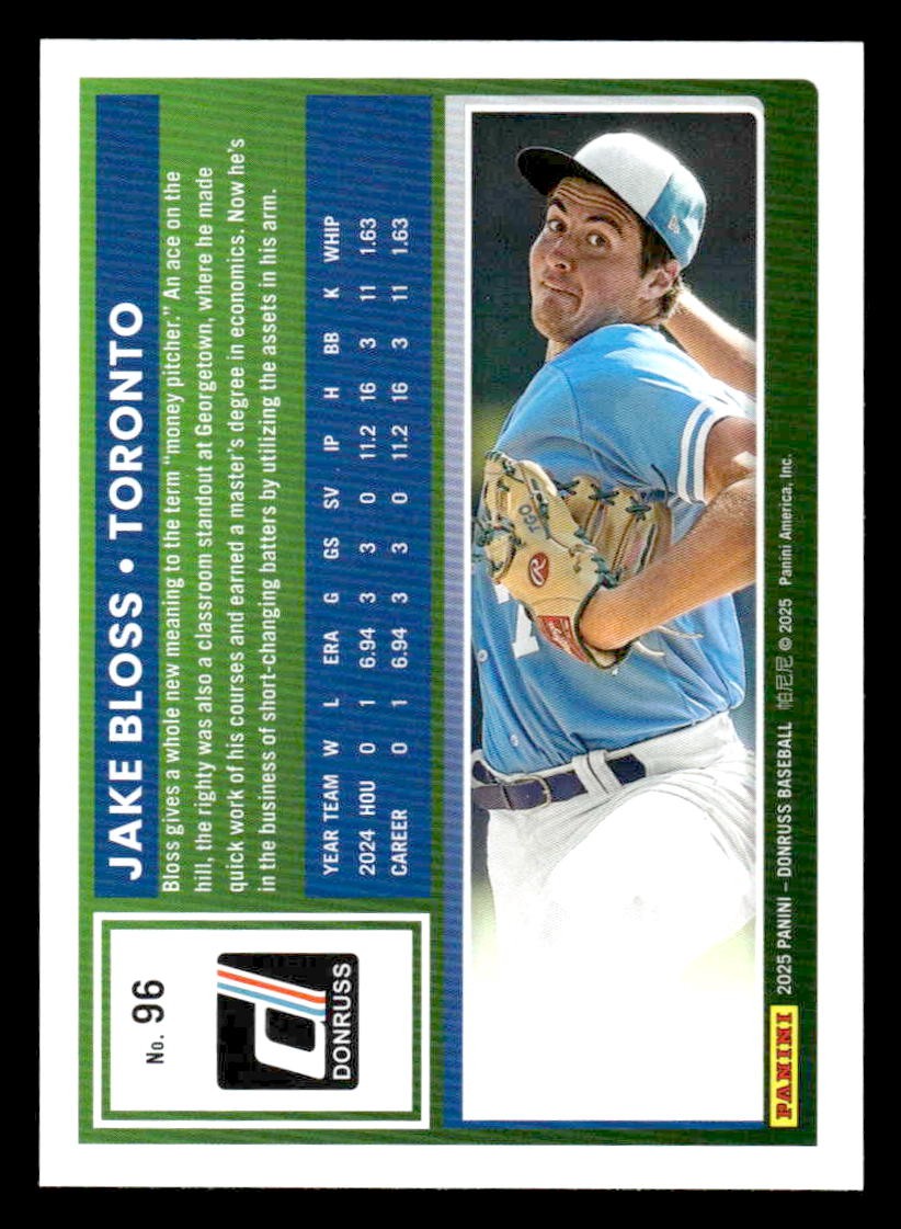 2025 Donruss #96 Jake Bloss