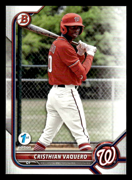 2022 Bowman Draft 1st Edition #BD-64 Cristhian Vaquero
