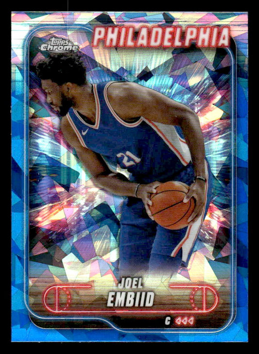2024-25 Topps Chrome Sapphire #10 Joel Embiid