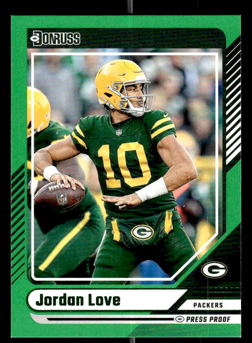 2024 Donruss #230 Jordan Love Press Proof Green