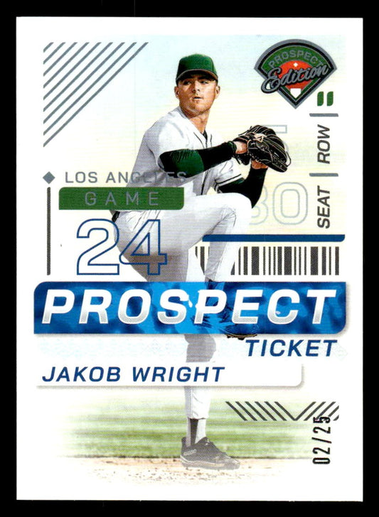 2024 Panini Prospect Edition #135 Jakob Wright Silver #/25