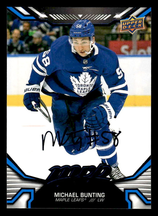 2022-23 Upper Deck MVP #132 Michael Bunting Blue Script