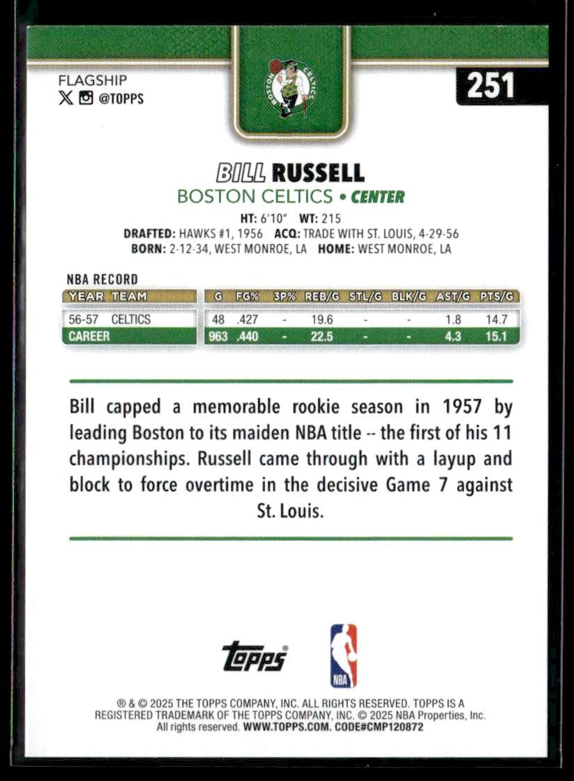 2025-26 Topps #251 Bill Russell