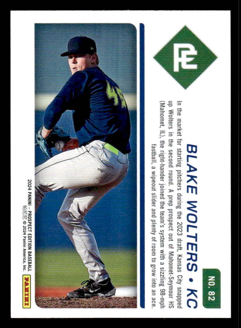 2024 Panini Prospect Edition #82 Blake Wolters