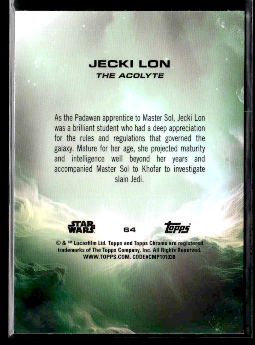 🌟 Jecki Lon — 2025 Topps Chrome Sapphire Edition Star Wars #64 🌟