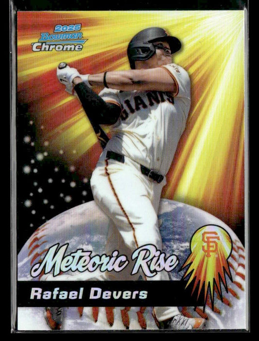 2025 Donruss Chrome #MR-13 Rafael Devers Meteoric Rise