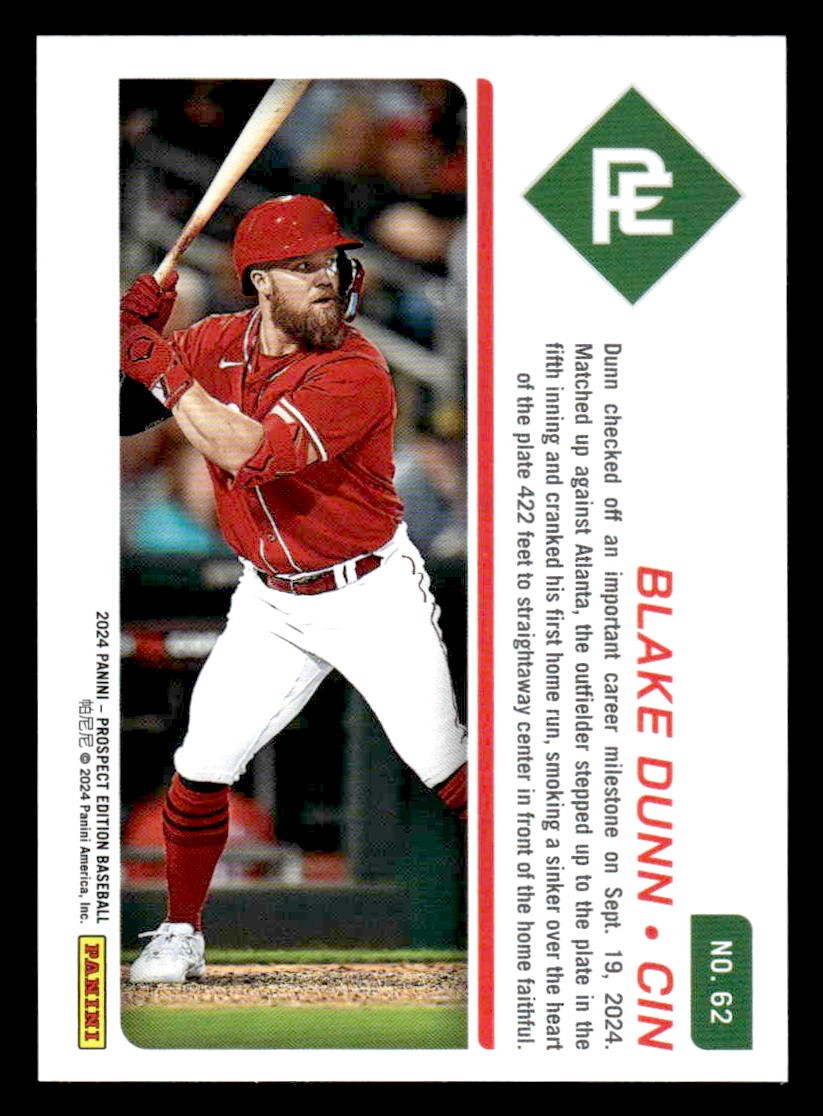2024 Panini Prospect Edition #62 Blake Dunn