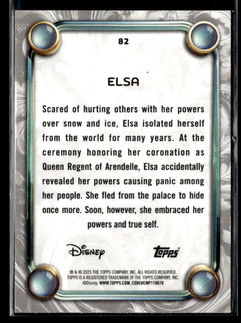 2025 Topps Disney Wonder #82 Elsa