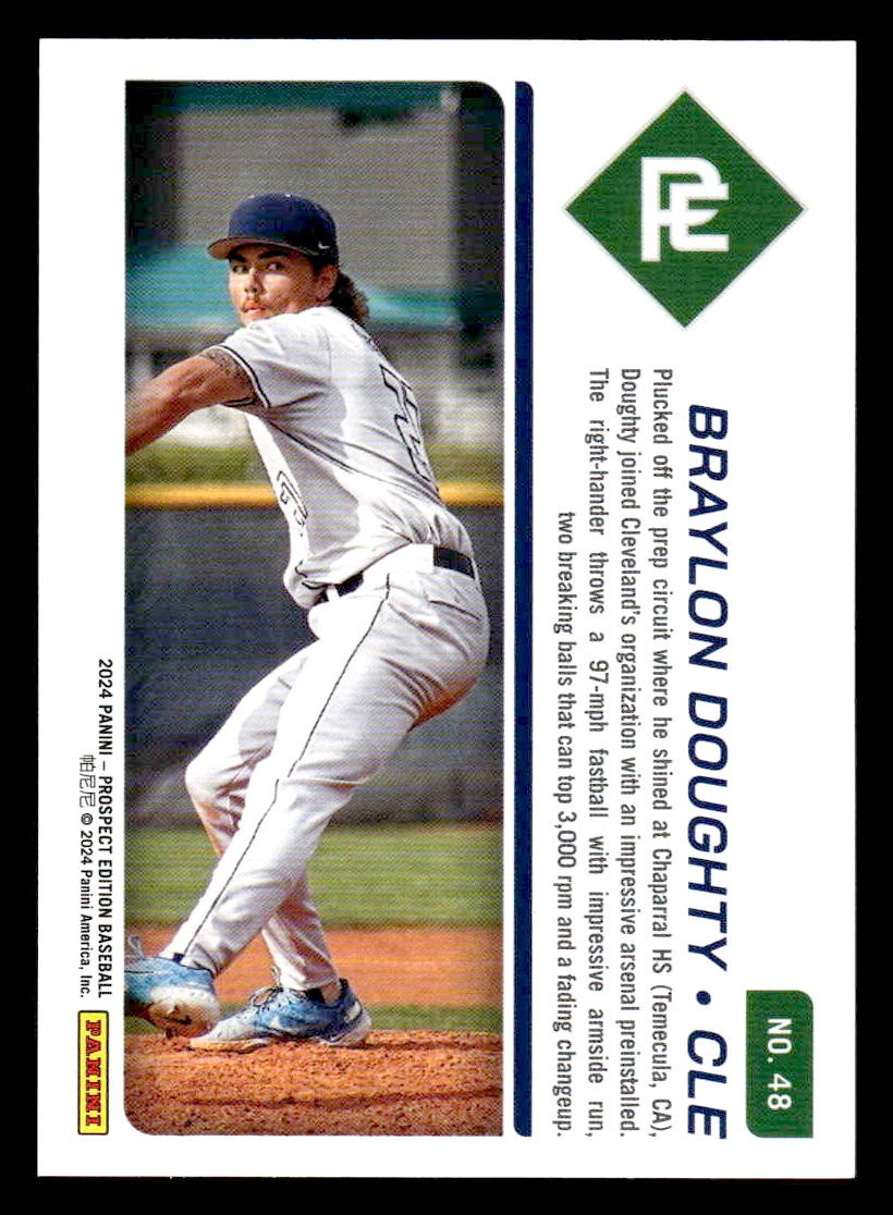 2024 Panini Prospect Edition #48 Braylon Doughty Red #/299