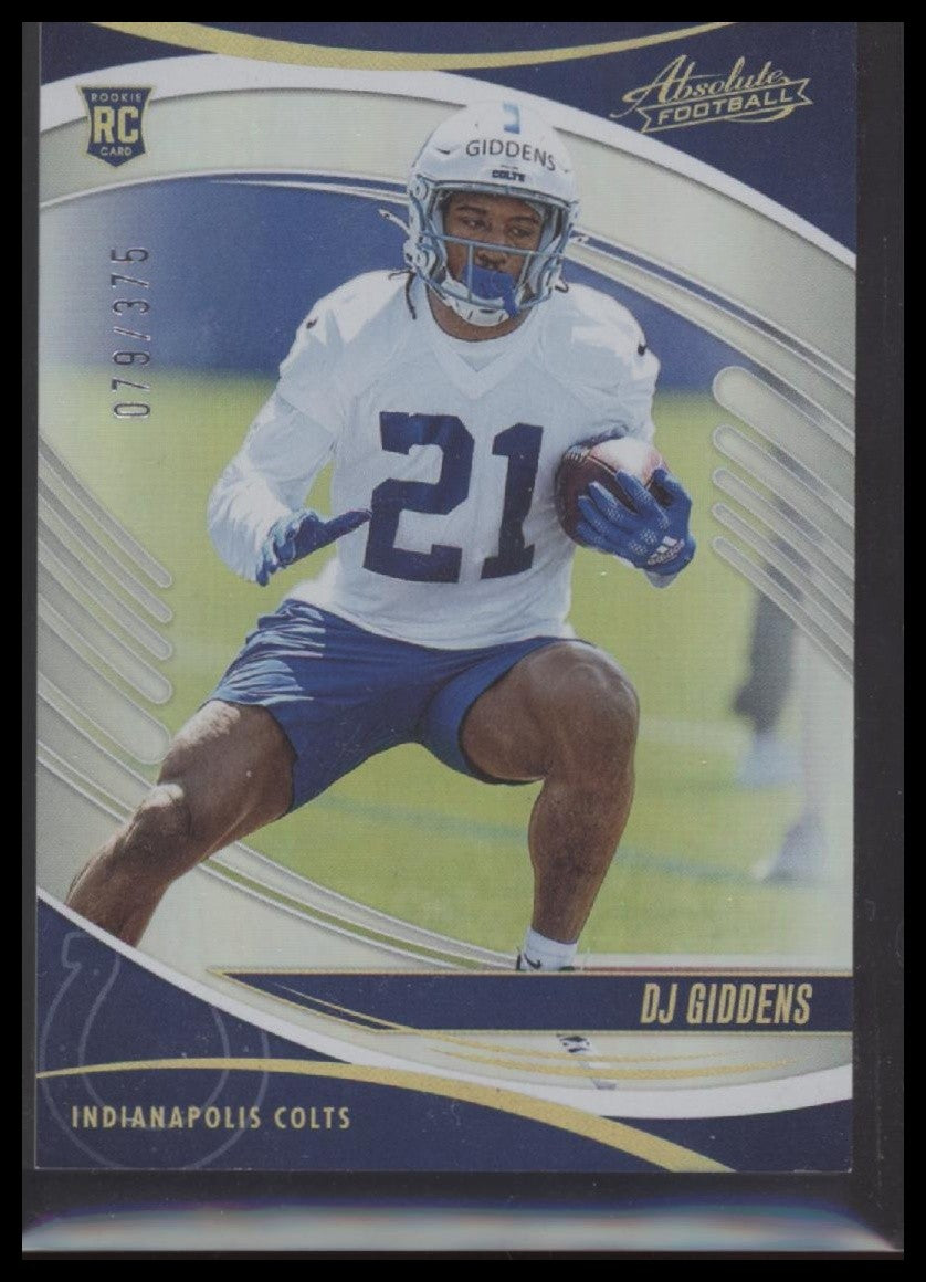 2025 Panini Absolute #118 DJ Giddens #/375