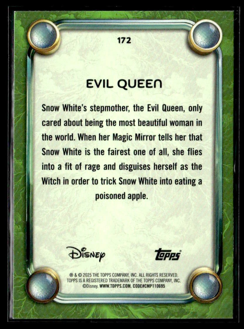 2025 Topps Disney Wonder #172 Evil Queen Villain