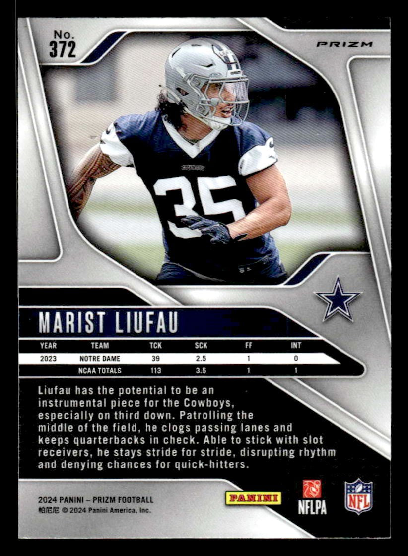 2024 Panini Prizm #372 Marist Liufau Silver