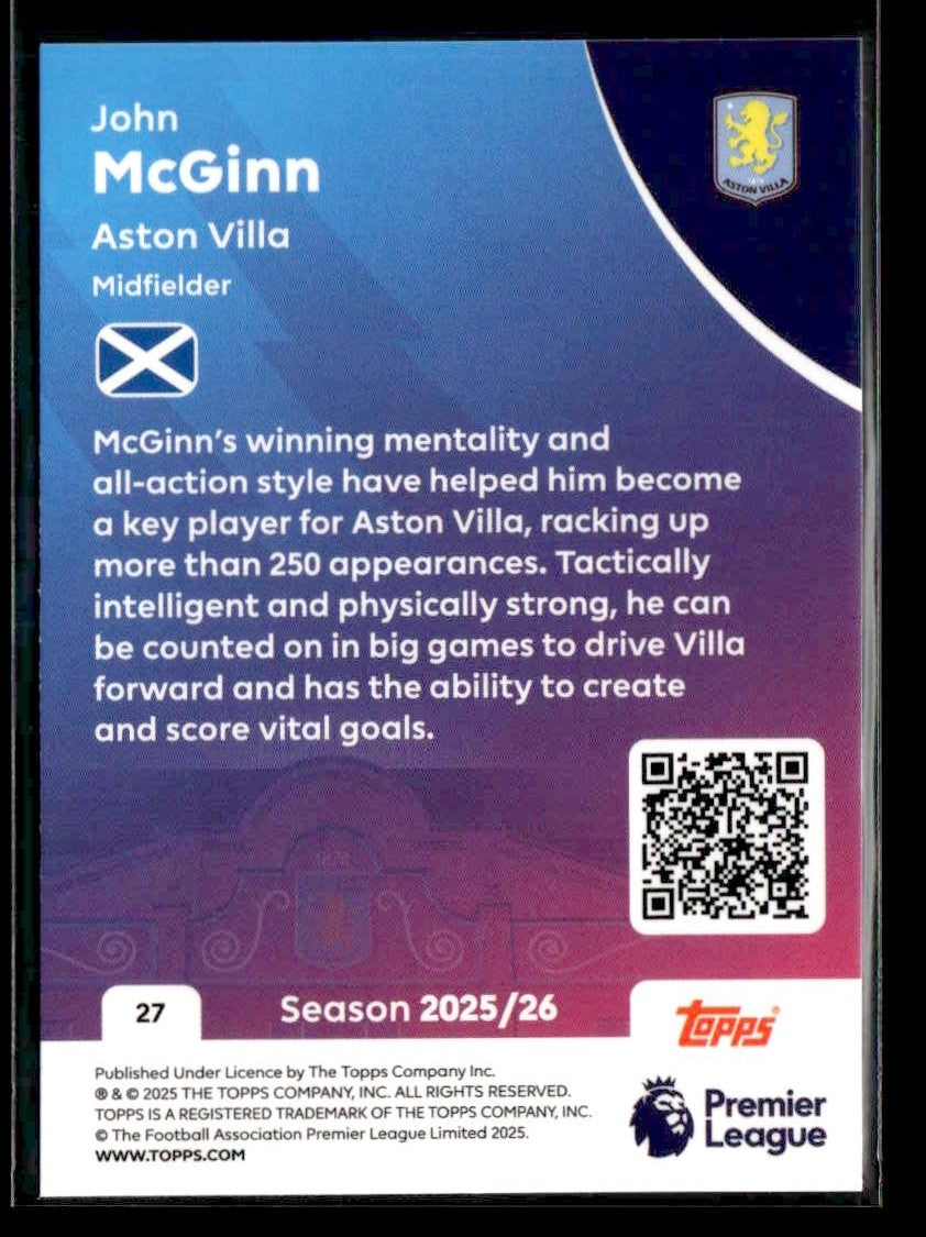 2025-26 Topps Premier League #27 John McGinn