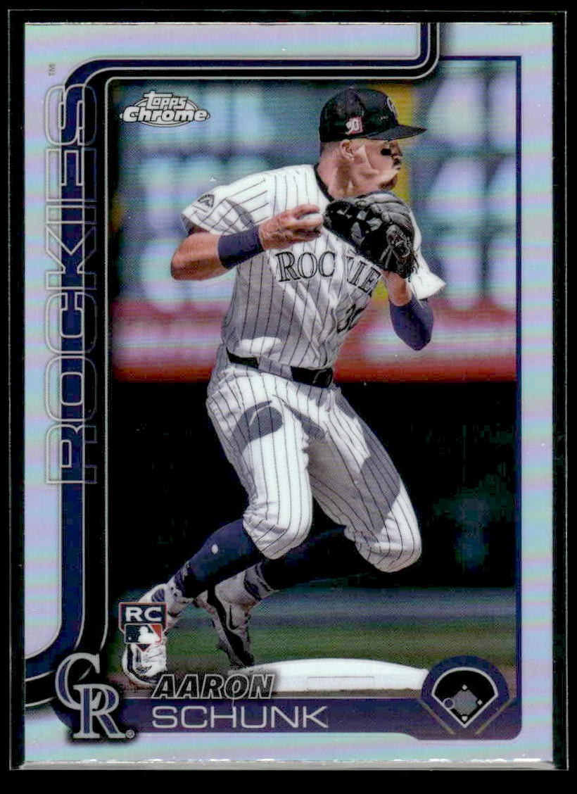 2025 Topps Chrome #238 Aaron Schunk Refractors