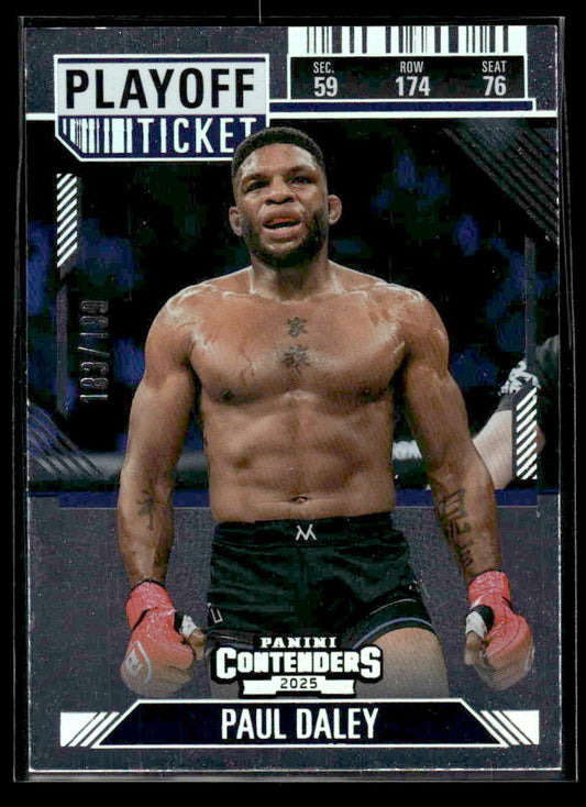 2025 Panini Contenders PFL #53 Paul Daley Playoff Ticket