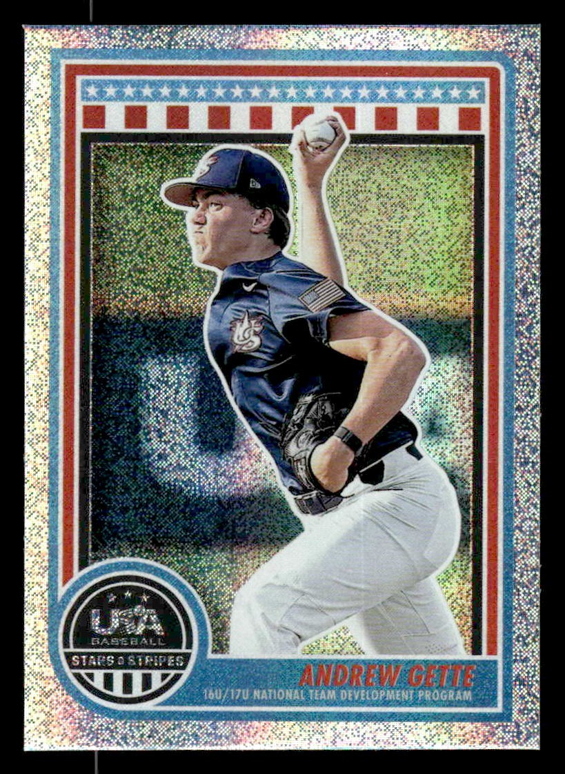 2025 Panini Stars and Stripes USA Baseball #168 Andrew Gette Opening Day
