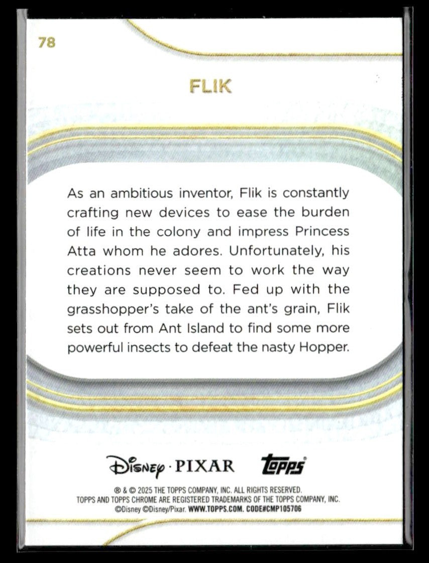 🌟 Flik — 2025 Topps Chrome Disney #78 🌟