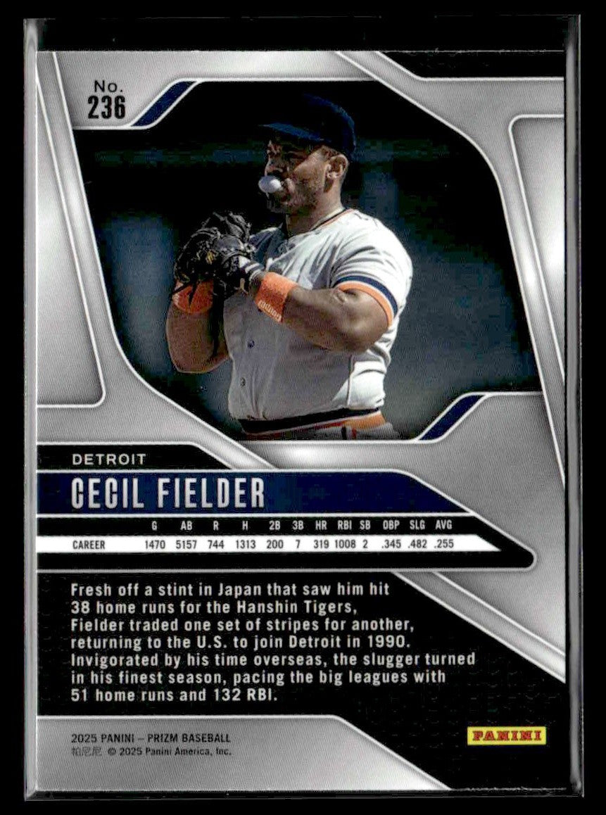2025 Panini Prizm #236 Cecil Fielder