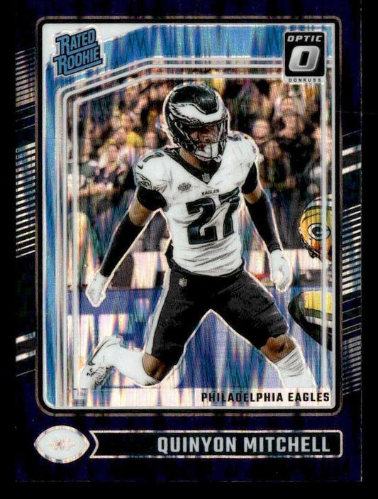 2024 Donruss Optic #282 Quinyon Mitchell Purple Shock