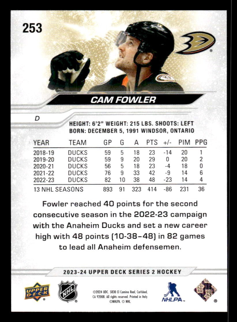2023-24 Upper Deck #253 Cam Fowler