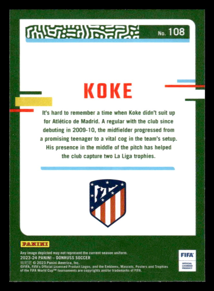 2023-24 Donruss #108 Koke Optic