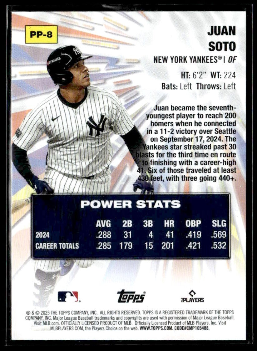 2025 Topps #PP-8 Juan Soto Power Players