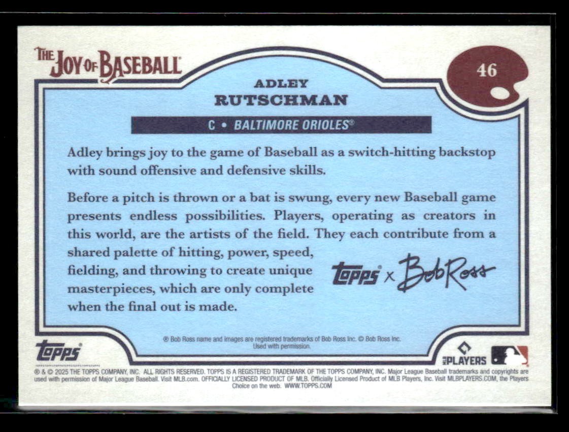 2025 Topps x Bob Ross: The Joy of Baseball #46 Adley Rutschman