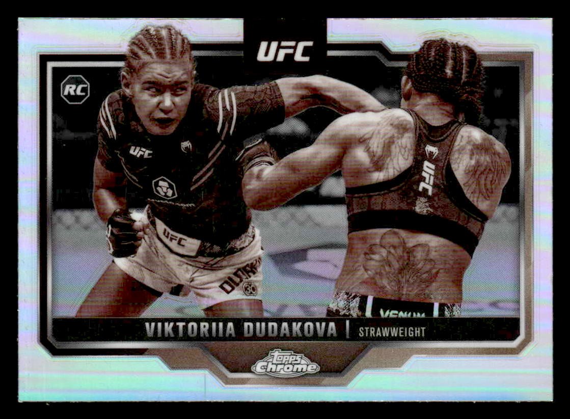2025 Topps Chrome UFC #4 Viktoriia Dudakova Sepia Refractor