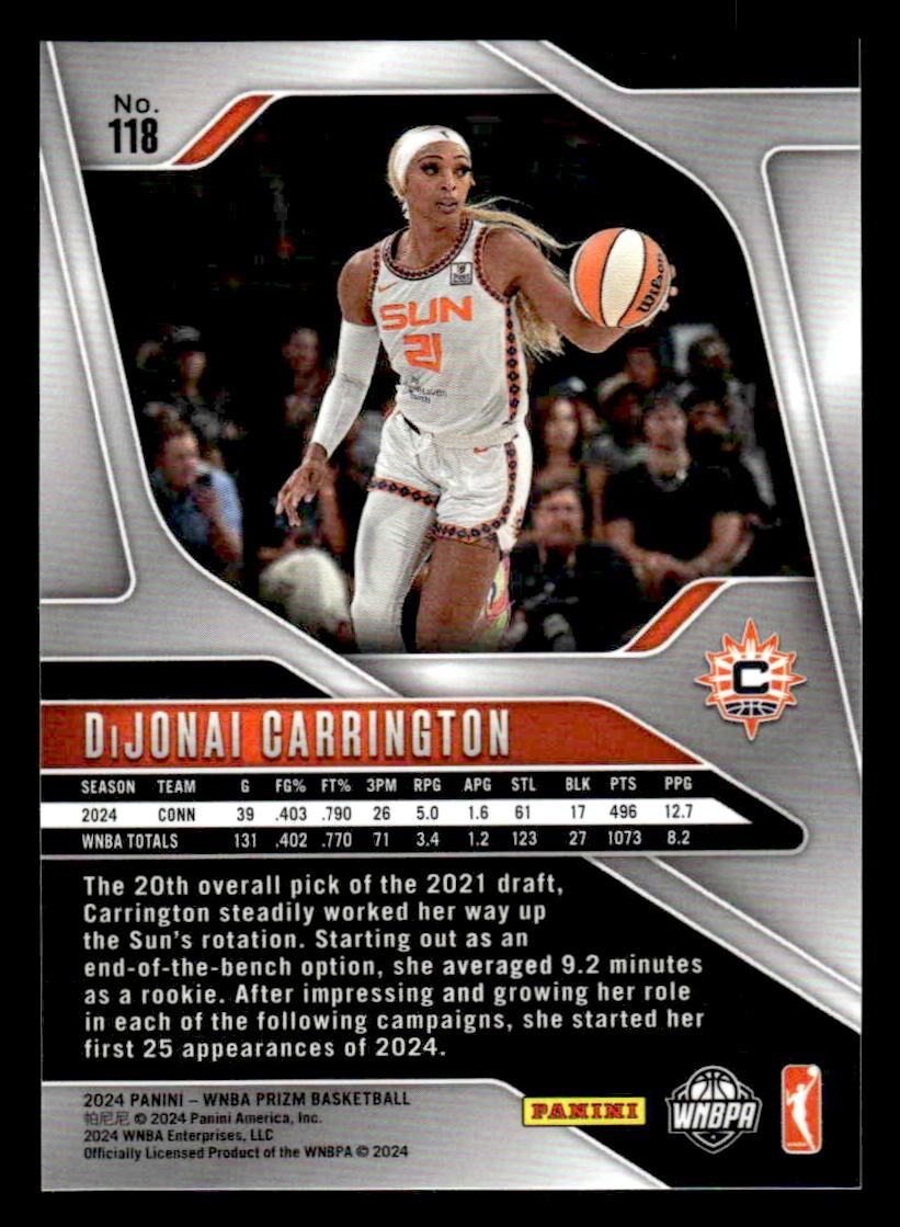 2024 Panini Prizm WNBA #118 DiJonai Carrington