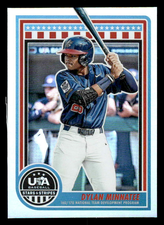 2025 Panini Stars and Stripes USA Baseball #188 Dylan Minnatee