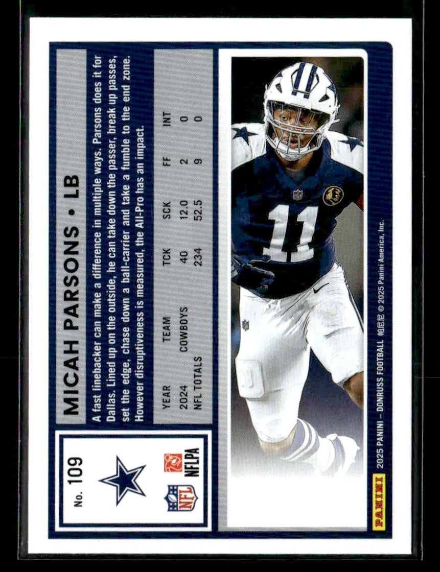 2025 Donruss #109 Micah Parsons
