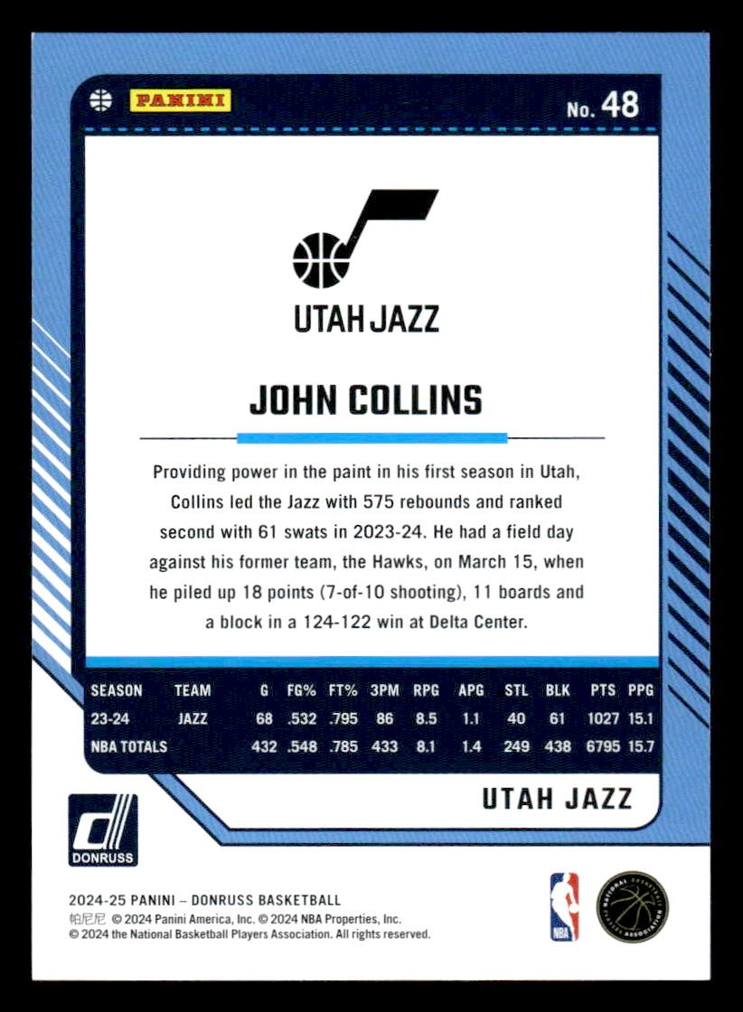 2024-25 Donruss #48 John Collins