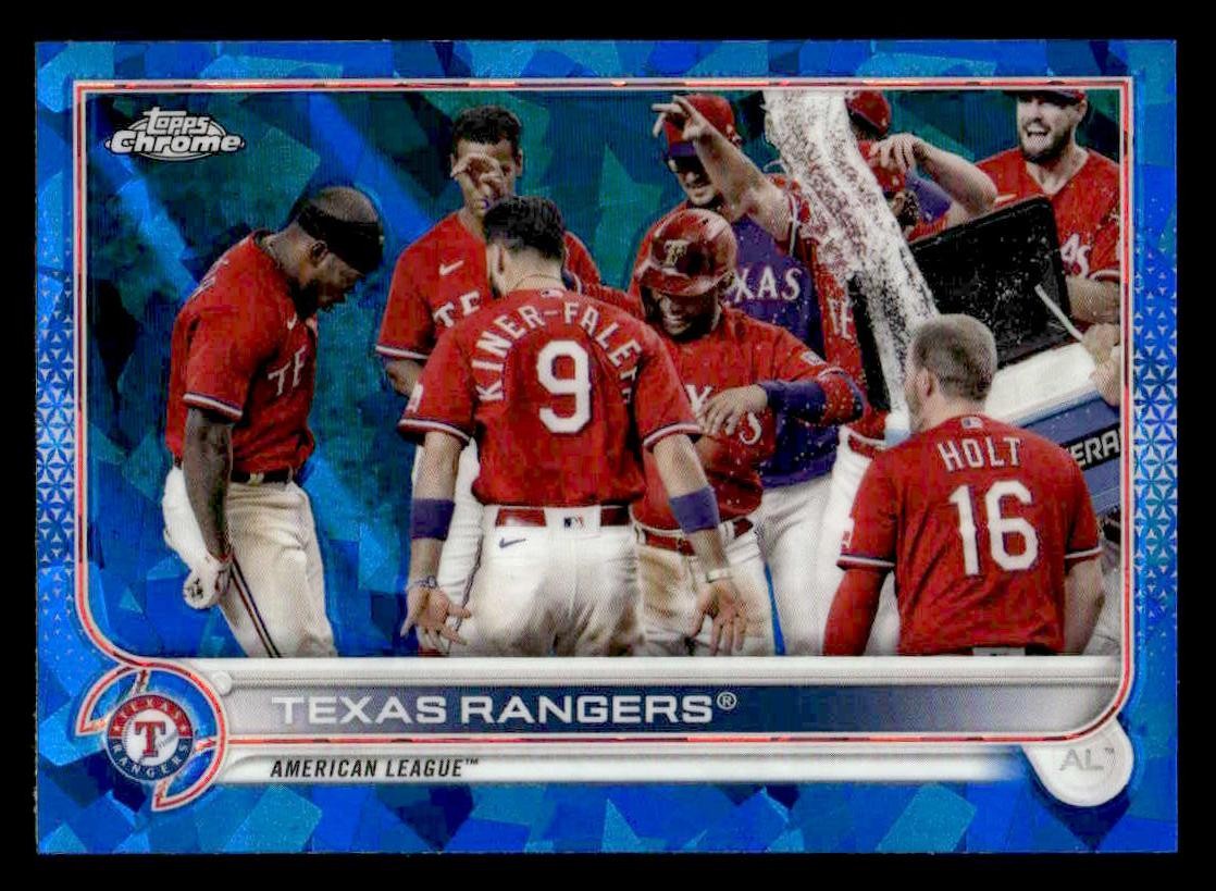 2022 Topps Chrome Sapphire Edition #558 Texas Rangers