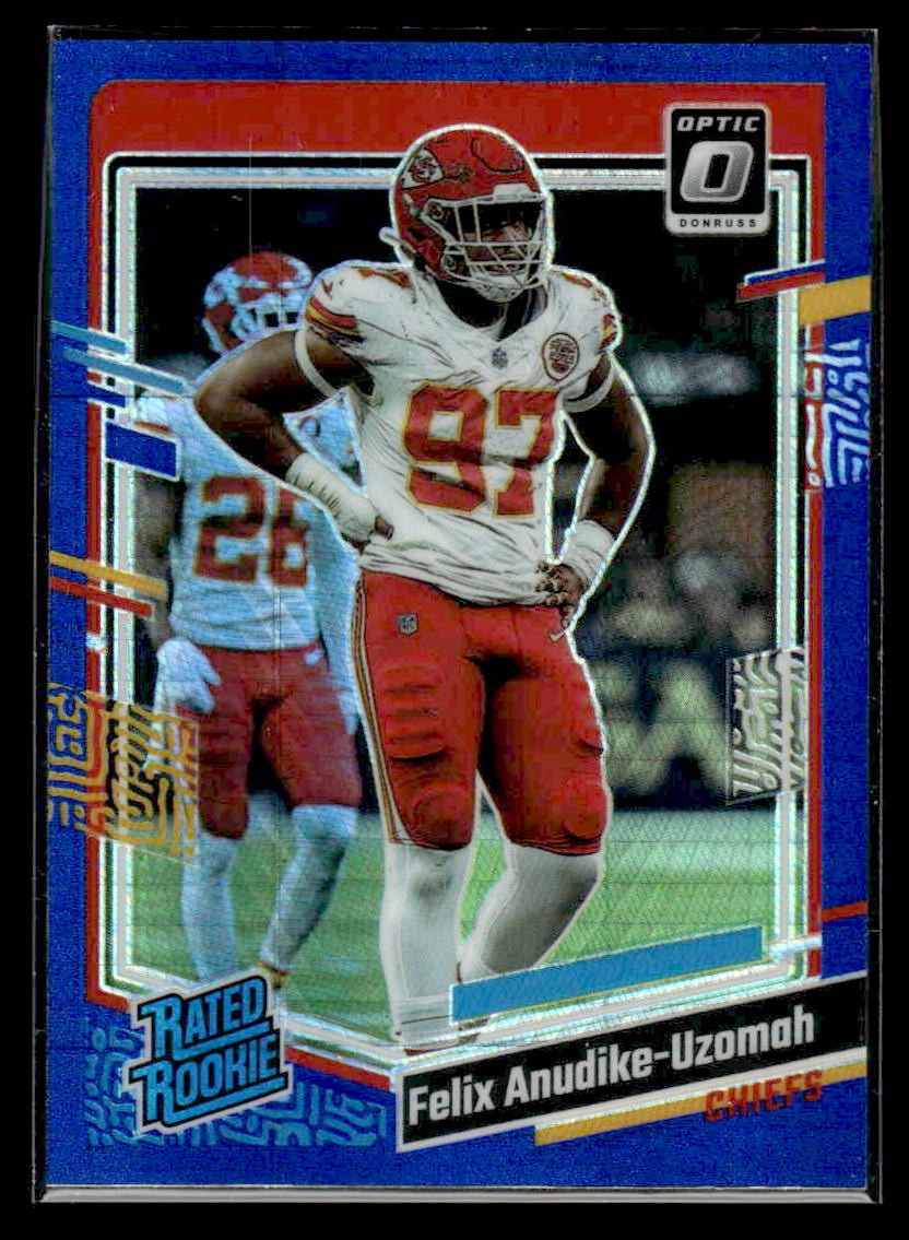 2023 Donruss Optic #256 Felix Anudike-Uzomah Blue Scope
