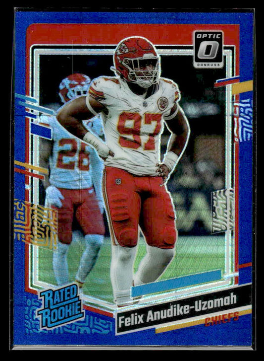 2023 Donruss Optic #256 Felix Anudike-Uzomah Blue Scope