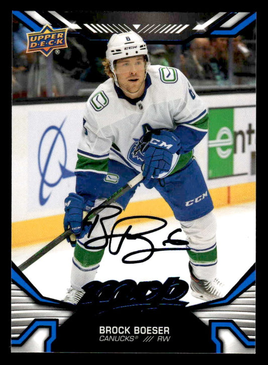2022-23 Upper Deck MVP #62 Brock Boeser Blue Script