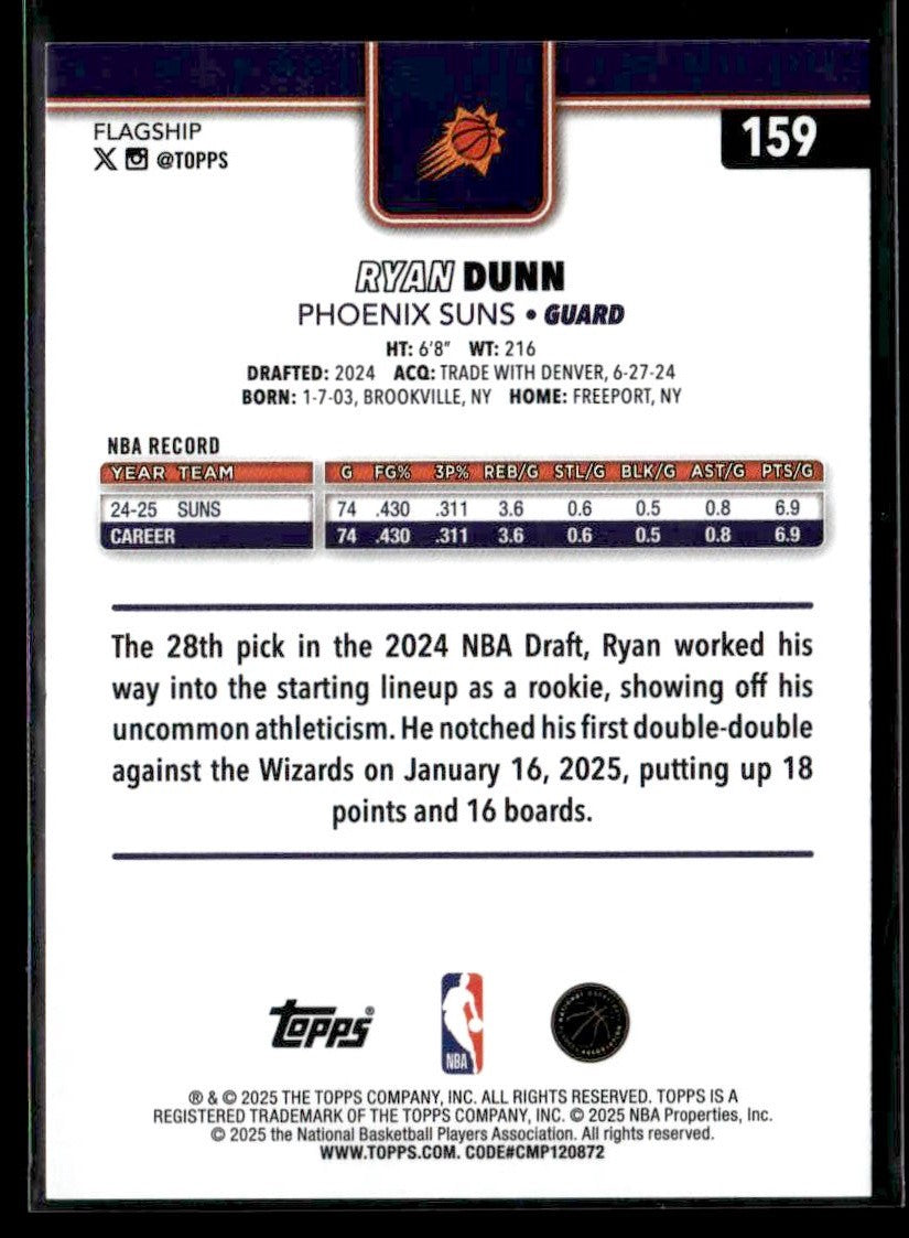 2025-26 Topps #159 Ryan Dunn