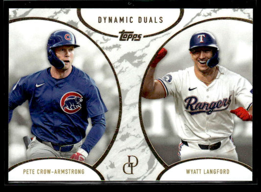 2025 Topps Dynamic Duals #3 Pete Crow-Armstrong / Wyatt Langford