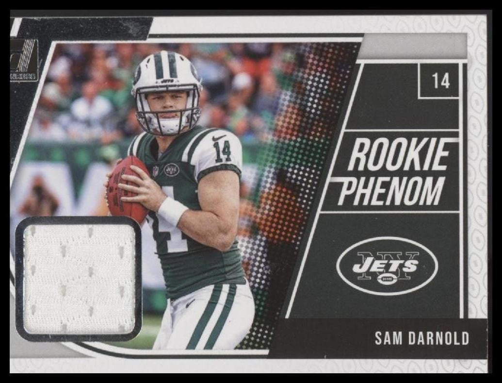 2018 Donruss #1 Sam Darnold Rookie Phenom Jerseys Blue