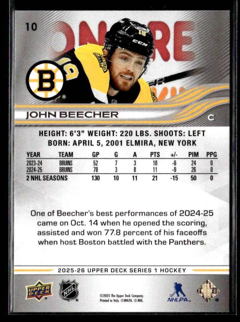 2025-26 Upper Deck #10 John Beecher